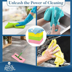 DAN RIVER 24-Pack Microfiber Towels – Ultra Absorbent, Lint-Free & Streak-Free Rags for Cleaning House, Car & Kitchen - Must-Have Cleaning Essentials - 12" x 12" - Assorted