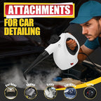 Pressurized Upgraded Handheld Steam Cleaner for Home with 13 pcs Accessories, Chemical-Free Multi-Purpose 450ML Steamer for Cleaning Car, Furniture, Floor, Tile Grout and Home Use