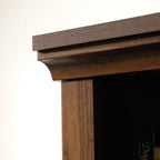 Sauder 5 Tier Book Shelf Wooden Bookcase Multipurpose Bookshelf for Home Office, Living Room, in Grand Walnut