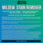 Better Boat Mold and Mildew Stain Remover 1 Gallon for Fabric Vinyl Tile Grout, Removes Mold Stains on Boat Seats Bathroom Shower Patio Furniture Carpet Canvas