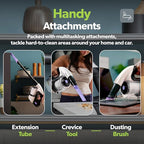 Gtech Multi Platinum Cordless Handheld Vacuum Cleaner - Portable Vacuum Cleaner for Car, Home, and More - Reinforced with Lightweight Aluminum - Rechargeable - 30 Mins Runtime