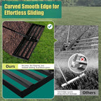 Lawn Leveling Rake 30 x 10 Inch Stainless Steel Heavy Duty Ground Leveler, Flipping-Resistant Smooth Edge, Adjustable Handle 28–60 Inches for Backyard Landscape, Garden, Golf Course, Farm, Pasture.