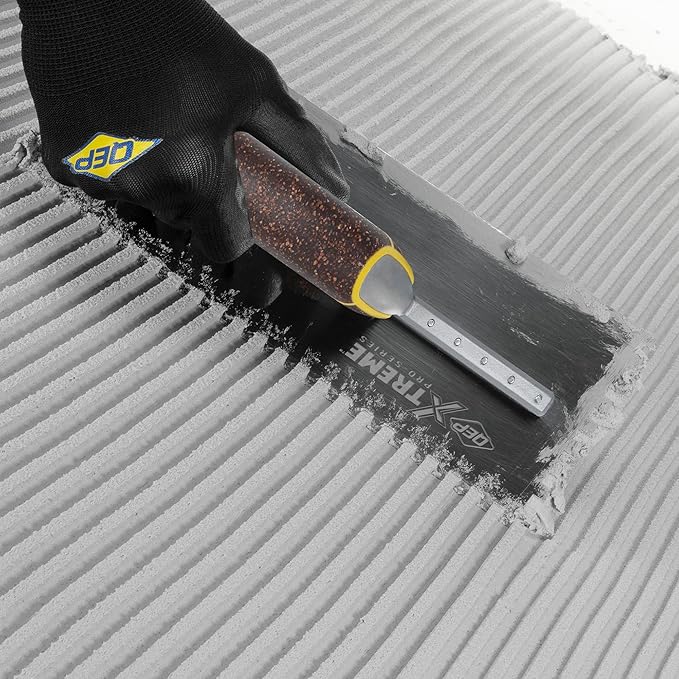 QEP Xtreme Cork Handle Stainless Steel Trowel Square Notch 1/4" x 1/4" x 1/4"