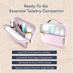 Shacke Premium 8 Packing Cubes Set - Lightweight Mesh Travel Luggage Organizers with Laundry Bag, 8-Piece Suitcase Storage System (Petal Pink)