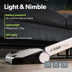 Gtech AirRAM 3 Cordless Vacuum Cleaner with Anti-Hair Wrap Bar - Dual Edge-Clean Brushes - Perfect for Carpet and Hardwood Floors - Rechargeable 22v Li-ion Battery - Lightweight - New Model/Red Thread