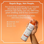 Citrus + Sandalwood Insect Repellent, 12-Hour Mosquito & Tick Protection, Picaridin-Based, Water-Based, Lightweight, Quick-Drying, Vanishing Scent, DEET Alternative, Face & Body Use,3 Pack