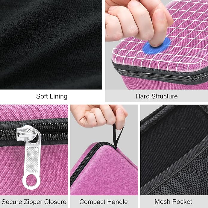 Bukere Travel Sunglasses Organizer Case Adjustable Slot For Multiple Eyeglasses Hard-shell Portable Storage Box for Men Women