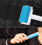 Reusable Portable Lint Roller 4 Pack, Washable Sticky Lint Roller Travel Pet Hair Remover Brush Include Medium/Mini Size Cleaner for Clothes, Cat Dog Hair, Funiture