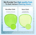 XINDELL Windshield Cleaner Tool – 360° Rotation Large Head Car Window Cleaning Kit with Extendable Handle, 5 Microfiber Velcro Stick Pads, Dry&Wet Use for Auto Glass, Trucks, SUVs, RVs, Home