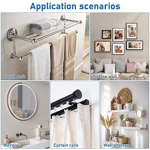 Self Drilling Drywall Anchors, 180PCS Heavy Duty Dry Wall Anchors and Screws Kit for Hanging Sheetrock, 90 Self-Tapping Plastic Drywall Hangers 90 Sheet Rock Screws