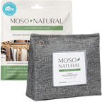 Moso Natural Air Purifying Bag 300g (10.58oz) Premium Bamboo Charcoal Odor Absorber for Home & Pet, Closet Odor Eliminator & Small Room Deodorizer, Charcoal Bags Last 2 Years, Unscented