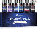 Essential Oil Blends, Starry Spell Essential Oil Set for Diffusers for Home, Humidifiers, Candle Making, Magical Aromatherapy Blends - Stress Relief, Calm Mind, Relax, Meditate, 6x10ml