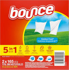 Bounce Dryer Sheets, 330 count, Outdoor Fresh Scent, Fabric Softener Sheets, Reduces Static, Softens and Fights Wrinkles