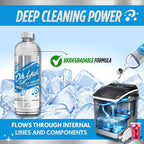 Oh Yuk Ice Machine Cleaner Descaler – Scale & Buildup Remover, Nickel-Safe Ice Maker Cleaning Solution, Compatible with GE nugget, Igloo & All Standalone Ice Makers. For A Fresh Ice Machine