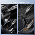 Handheld Vacuum Cordless -Car Vacuum Portable Cordless Cleaner with 11000Pa Powerful Suction,1.2lbs Lightweight, Type-C Charge, Multiple Accessories, Portable Hand Vacuum for Home, Pet and Car