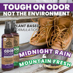 Uncle Todd's Odor Stomp Shoe Deodorizer 2-Pack - Proven & Powerful Enzyme Shoe Spray for Odor Elimination in All Footwear