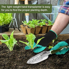 3 PCS Heavy Duty Aluminum Gardening Tool Set for Men & Women Including Hand Shovel, Hand Rake & Transplanter Trowel with Soft Rubberized Non-Slip Ergonomic Handle
