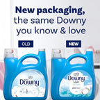 Downy Soft, 2 in 1 Soft and Fresh Liquid Fabric Softener, Cool Cotton, 140 fl oz, 190 Loads, Fabric Conditioner Liquid Provides Softness and Freshness for Fabrics
