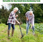 Hoe Garden Tool - Heavy Duty 2 in 1 Weed Hoes with Tiller Cultivator Rake,60 Inch Garden Hoe Long Handle for Weeding,Hand Weeder Tools for Indoor Outdoor Gardening,Planting