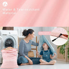WiseBoy 2 Pack Laundry Bags, Washable Wet Dry Bag, Travel Laundry Bag Dirty Clothes Organizer, Swimming Yoga Bathing Suit Workout Wet Dry Bag - Pink