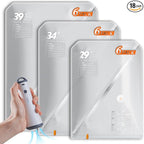 Vacbird 18 Pack Vacuum Storage Bags Set with Rechargeable Wireless Pump Large/Medium/Small Vacuum Seal Bags for Clothing Travel and Home, Compression Packing for Comforters, Blankets and Bedding