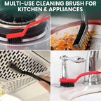 8 Pcs Crevice Cleaning Brush Set – Hard Bristle Cleaning Tools for Grout, Gaps & Narrow Spaces – Multi-Purpose Grout Brush, for Cleaning Bathroom, Shower, Window Tracks, Kitchen