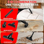 Cordless Vacuum for Miwaukee Battery, 5 in 1 Lightweight Handheld Vacuum Cleaner with 500W Powerful Motor, 46 CFM Portable Hand Vacuum with Filtration HEPA for Floor, Carpet(Battery Not Included)