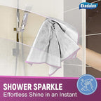 Microfiber Cleaning Cloth Polishing Glass Cleaner Absorbent Kitchen Towel Quick Drying Miracle Lint Free Rags for Household Auto Detailing Bathroom, Pack of 6, 12 x 12 Inch, Sliver-Purple