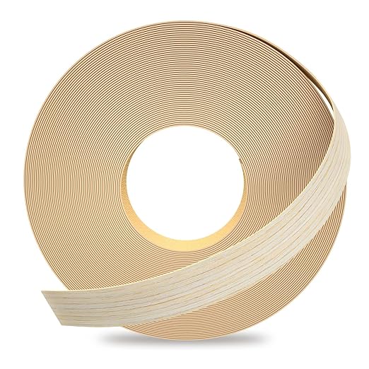 GSCIT Club Oak Edge Banding, 1/2 inch x 50ft roll of Veneer Edge Banding Preglued Flexible, Real Wood Tape Banding