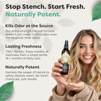 Lumi Outdoors Natural Shoe Deodorizer Spray 3 Pack Bundle - Lemon Eucalyptus, Citrus Tea Tree, Lavender Tea Tree