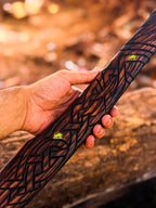 MDM-012 Custom Hand Forged Viking Axe Real Tomahawk Viking Hatchet Beared Camping Axe, 5160 HIGH Carbon Steel Blade, Throwing Set Vintage Ax Viking Gift for Him - Viking Gifts (Ragnar)
