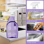 All-In-One Multi Purpose Cleaning System for Ovens, All-Purpose Cleaning Spray with 18 Pcs Cleaning Tablets, Multi-Surface Cleaner for Home Instant Stain Removal