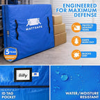 Nordic Elk Mattress Bags for Moving and Storage (King) Heavy Duty Moving Supplies, 8 Sturdy Handles, Strong Zipper, Mattress Cover Bed Bags, Storage Cover Essentials Packing Protector