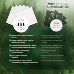 SUPERSCANDI 10 Pack Swedish Dishcloths for Kitchen - 100% Biodegradable & Compostable Reusable Paper Towels Washable, Food-Safe & Without Plastic - Dish Rags Suitable for Any Surface, White