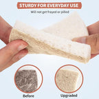 HOMERHYME Natural Dish Sponge 48 Pack, Non-Scratch Scrub Sponge, Eco Multipurpose Kitchen Sisal Fiber Cellulose Sponge, Odor-Less Dual-Sided for Dish Washing & Household Cleaning