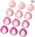 Blulu 12 Pieces Pet Hair Remover for Laundry Dryer Balls Reusable Washing Machine Hair Catcher Pet Dog Cat Catcher Lint Remover (Pink Set)