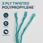 Green Mason Line String – 393ft, 1.3mm Thick Twisted Polypropylene – Durable Construction Twine for Laying Bricks, Blocks, Fences in Gardening, DIY & Landscaping Projects