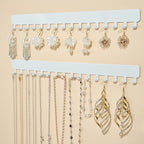 bussdis adhesive necklace hook necklace hanging storage white upgrage Extended