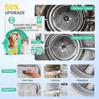 Upgrade Washing Machine Cleaner Tablets - 50% Stronger Formula: 24 Pack - 12 Month Supply, Specially for Pet Owners to Easy Pet Hair Remover for Laundry, Compatible with HE, Top & Front Load