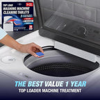 Washing Machine Cleaner Tablets 56 Pack for HE Top Load - Eco Friendly Washer Machine Cleaning Tablets - 3 Layers Septic Safe Wash Machine Full Deodorizer Descaler Protector - 2 Plus Year Supply