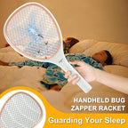 Faicuk Handheld Bug Zapper Racket Electric Fly Swatter (Champagne Pink)