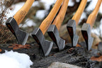 1844 Helko Werk Germany Traditional Bavarian Woodworker Axe - Made in Germany Heavy Duty Felling Axe and Cutting Axe, Large German Forest Axe - Head 3.5 lbs, Handle 31 in. (Bavarian) #13566