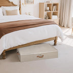 StorageWorks Underbed Storage with Lid, 2-Pack Under Bed Storage Containers for Clothes, Bedding, and Sweaters, Taupe