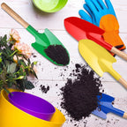Gisafai 12 Pcs Toy Shovels for Kids Gardening Tools Kids Shovel Mini Metal Garden Shovel Sand Shovels with Sturdy Wooden Handle for Summer Beach Toddler Soil Planting Digging Tools, 4 Colors