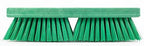 SPARTA Plastic Floor Scrub Brush, Brush Head Only, Deck Brush with ACME Standard Thread Fitting for Deck, Industrial Kitchens, and Hospitals, 10 Inches, Green