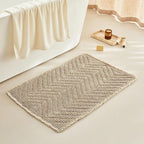 Bath Mats,Upgraded Waffle Super Absorbent Bath Mat,Bathroom Rugs Non Slip Washable, Quick Dry Shower Mats, Ultra Soft Bath Mats for Bath Floor,Brown,24"*36"