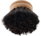 Redecker Horsehair Replacement Head for Dish Brush, 1-5/8-Inches, Set of 2, 100% Natural and Soft Dark Horsehair and Untreated Beechwood, Made in Germany