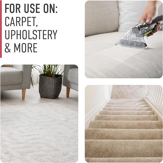 Hoover Pure Essentials Carpet Cleaner Solution, 50 oz., Fresh Rain Scent, Natural Plant Based Formula, Deep Cleaning Carpet Shampoo Solution, Pair with Hoover Carpet Cleaner Machine