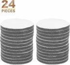 HARFINGTON 24pcs Scrubber Scouring Pads 1200 Grits 5 Inch Drill Power Brush Hoop and Loop Surface Conditioning Disc Drill Scuffing Disc Scrub Pads for Home Kitchen Cleaning, Light Gray