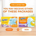 Swiffer Dusters Refill for Cleaning, Feather & Microfiber Duster Disposable Alternative, for Dusting Furniture, Blinds, Ceiling Fans, Walls, Helps Remove Allergens, Lavender, 18ct (Pack of 4)